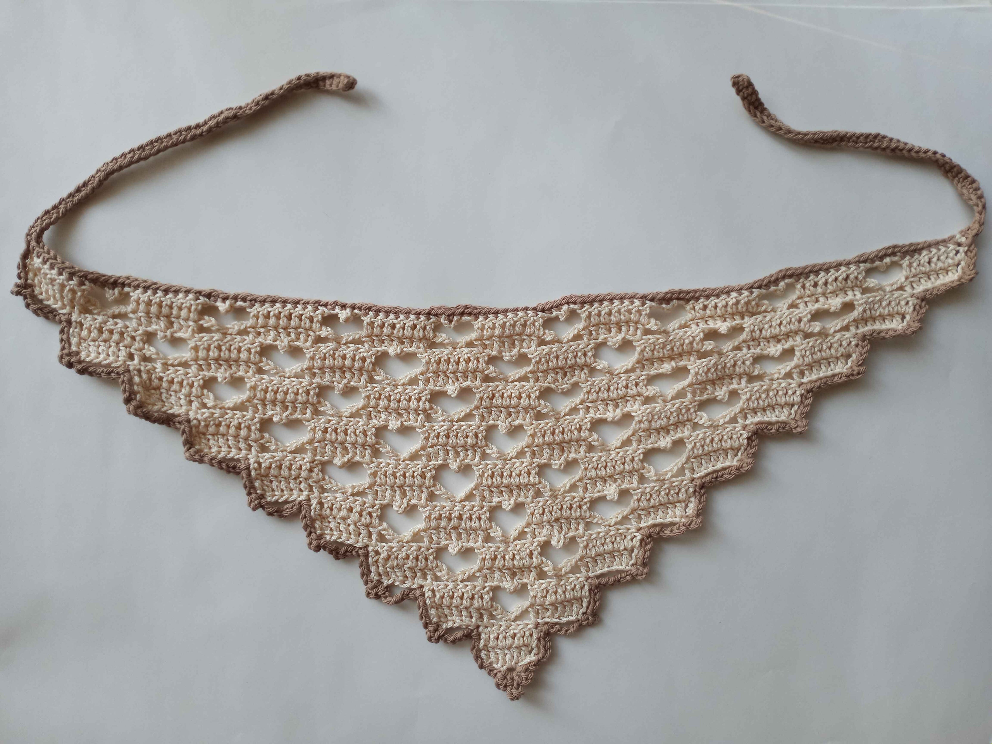 Crochet Heart Bandana/Shawl